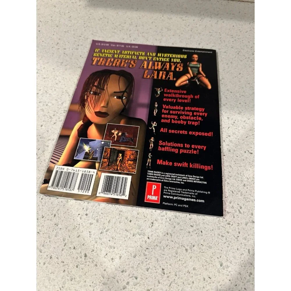 RARE! Tomb Raider III Prima's Official‎ Strategy Guide for PC & Playstation 1998